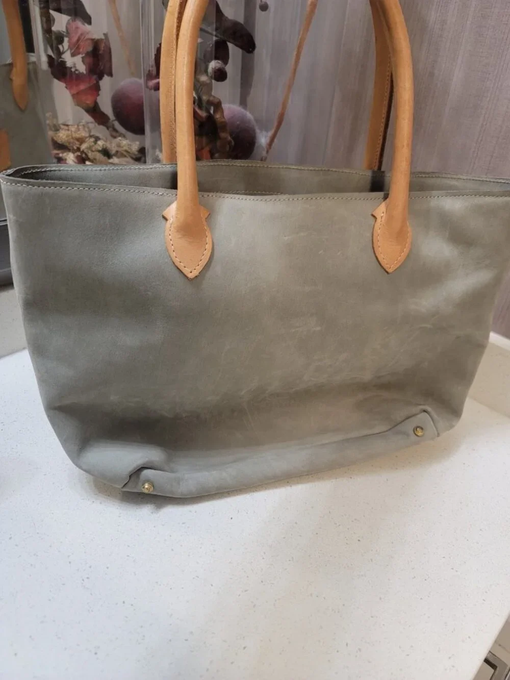 Atelier Luxembourg Leather Bag Gray - Picture 3 of 6
